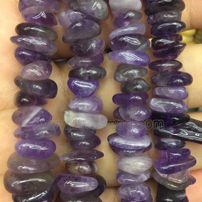 purple Amethyst chip beads