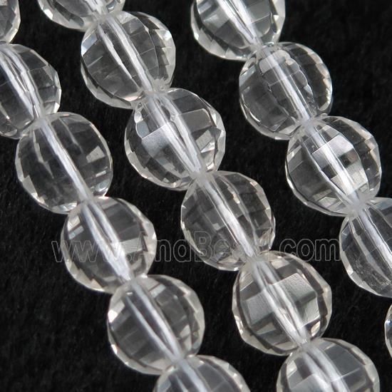 Clear Quartz Beads, faceted round