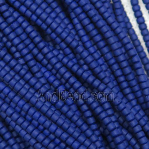 tiny blue Lampwork Glass Beads