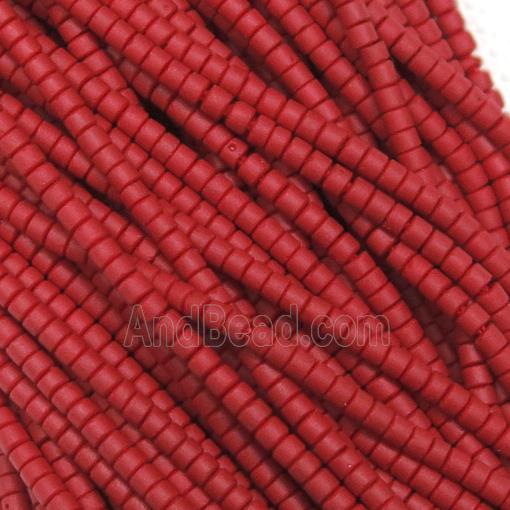 tiny red Lampwork Glass Beads