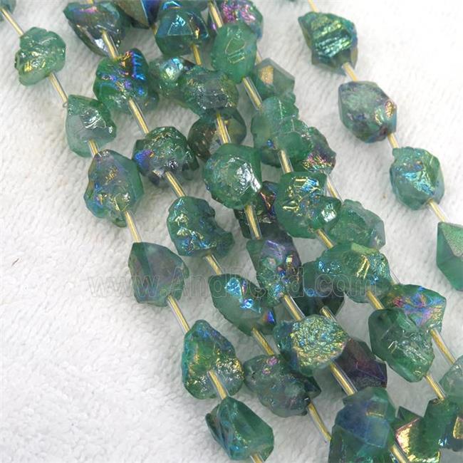 green Crystal Quartz chip beads