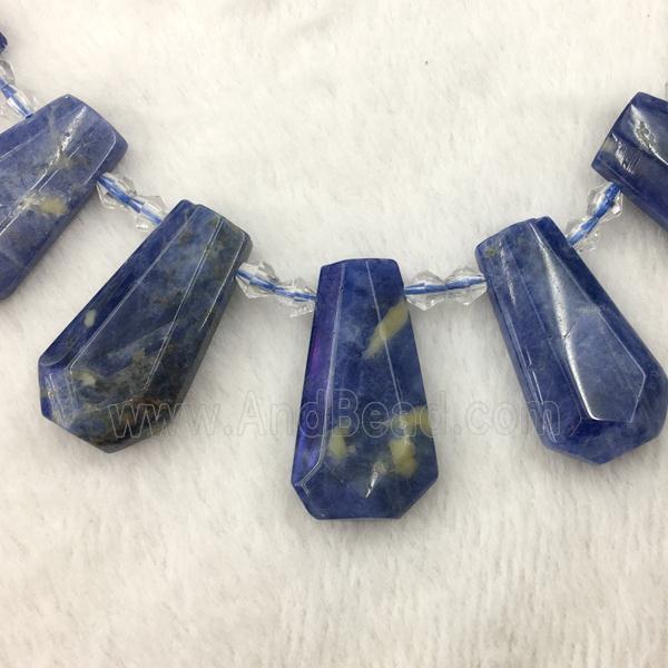 blue Sodalite teardrop beads