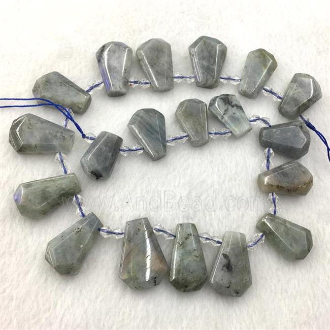 Labradorite teardrop collar beads