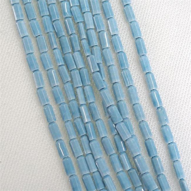 blue Oxidative Agate beads