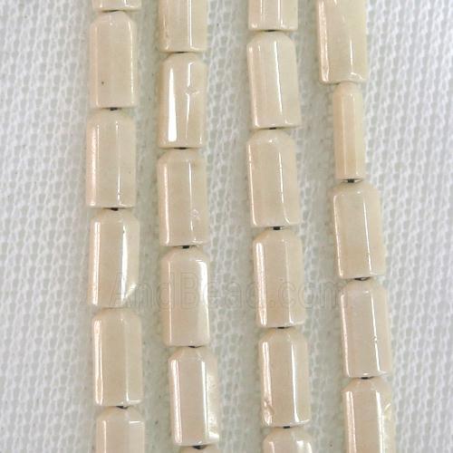 cream Oxidative Agate beads