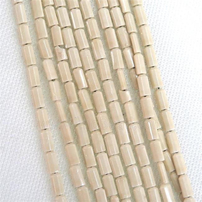 cream Oxidative Agate beads