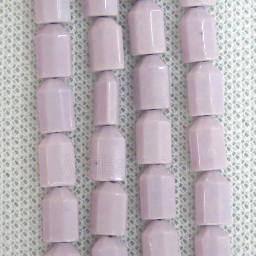 purple Oxidative Agate bullet beads