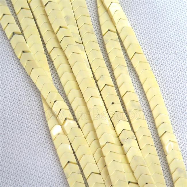 yellow Oxidative Agate beads