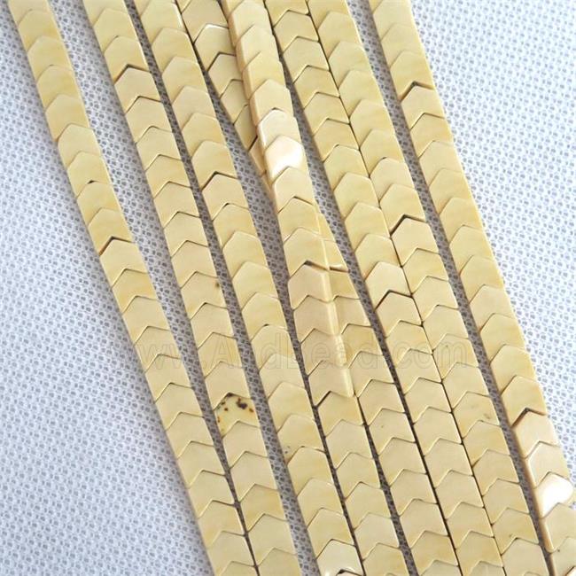 yellow Oxidative Agate beads