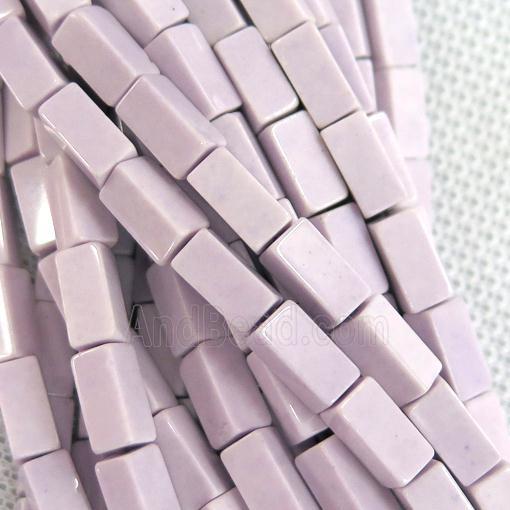 purple Oxidative Agate cuboid beads