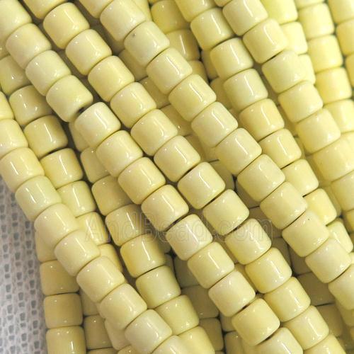 yellow Oxidative Agate heishi beads