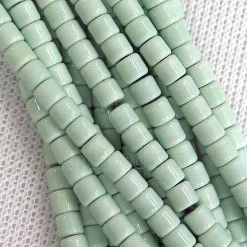 aqua Oxidative Agate heishi beads