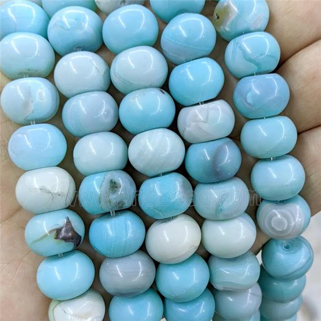 blue Agate rondelle beads