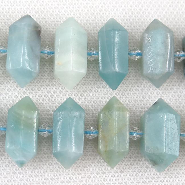 Chinese Amazonite bullet beads