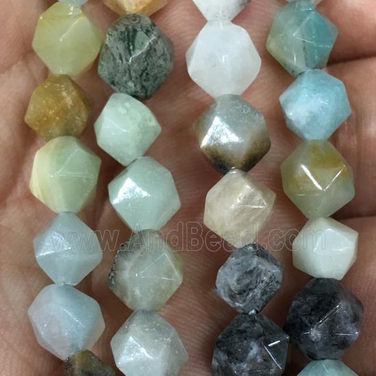 multiColor Amazonite beads, faceted round