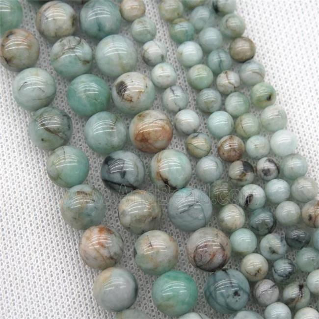 round Emerald stone beads