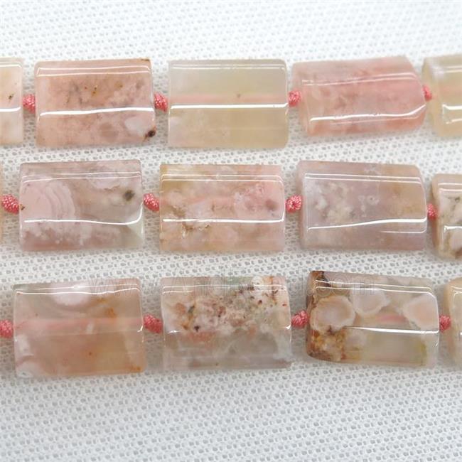 natural Cherry Agate rectangle beads