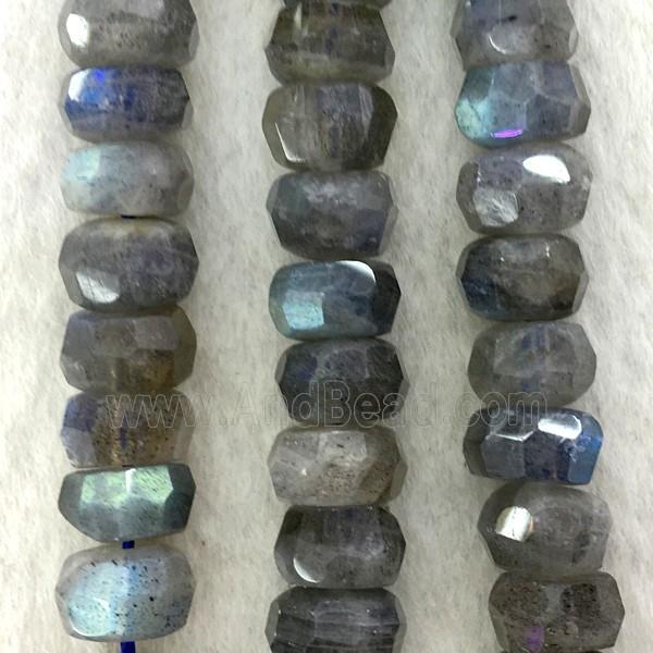 Labradorite Beads, faceted rondelle