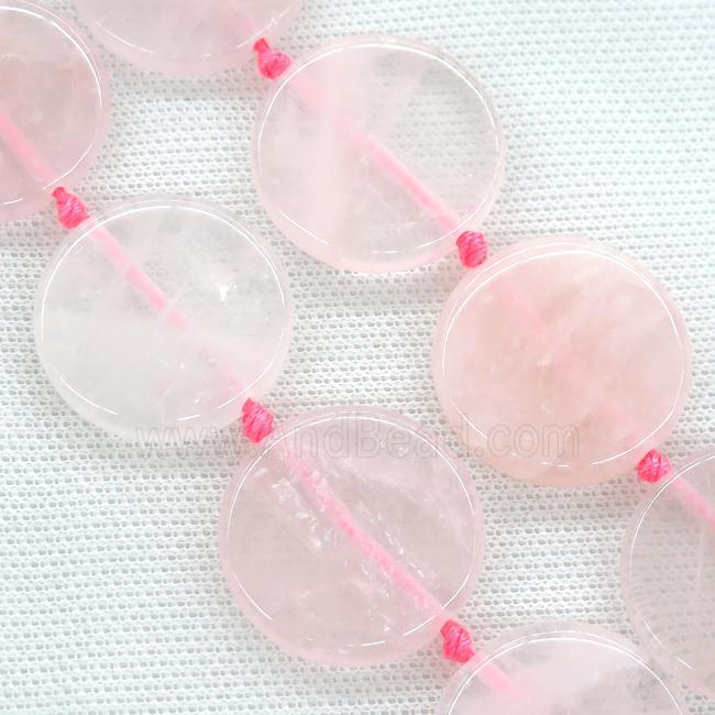 Rose Quartz circle beads