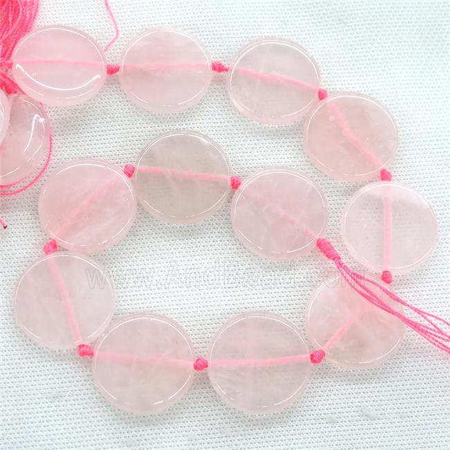 Rose Quartz circle beads