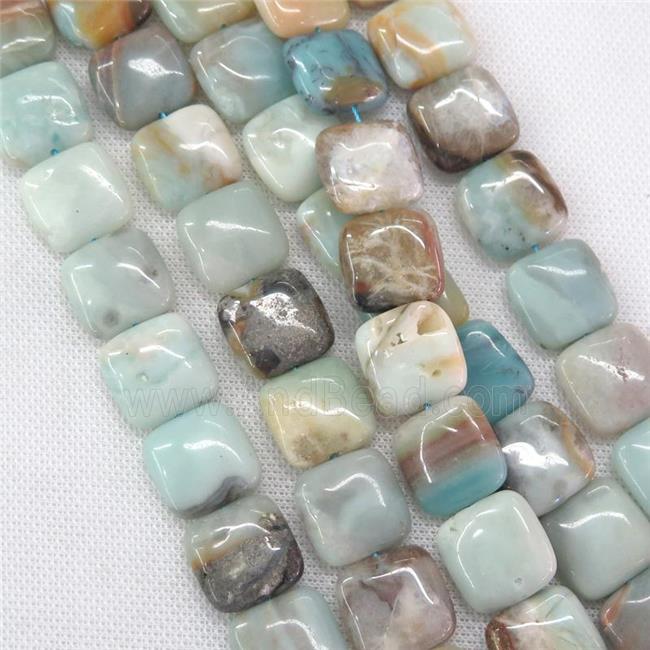 Chinese Amazonite square beads