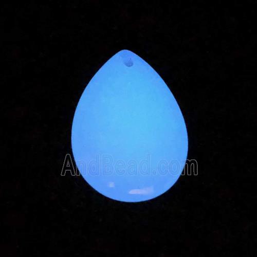 noctilucent stone teardrop pendants, mixed