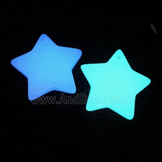 noctilucent stone star pendants, mixed