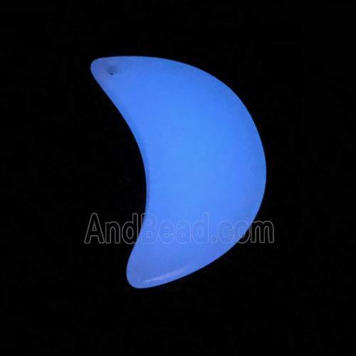 noctilucent stone moon pendants, mixed
