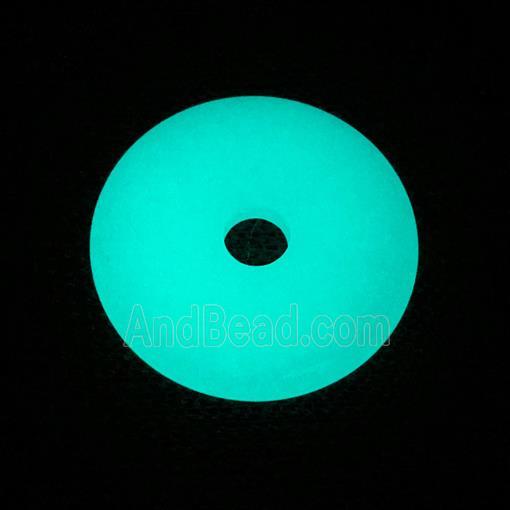 noctilucent stone donut pendants, mixed