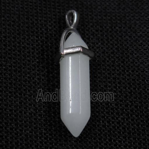 noctilucent stone bullet pendants, mixed