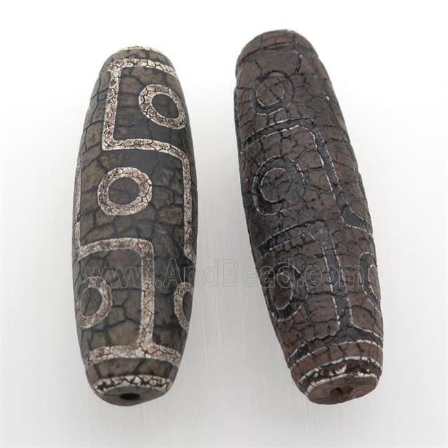 antique Tibetan Dzi rice Beads, eye