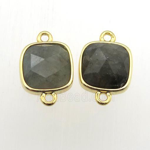 Labradorite square connector