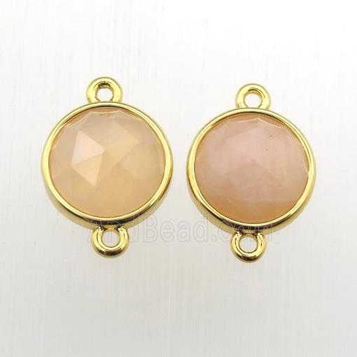 yellow MoonStone circle connector