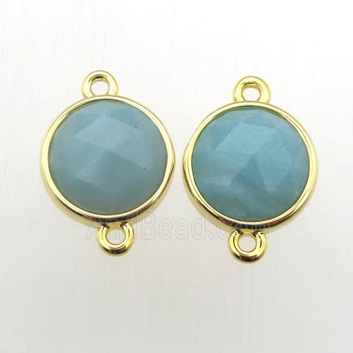 blue Amazonite circle connector