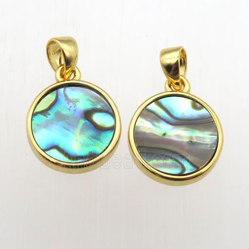 Abalone Shell circle pendants
