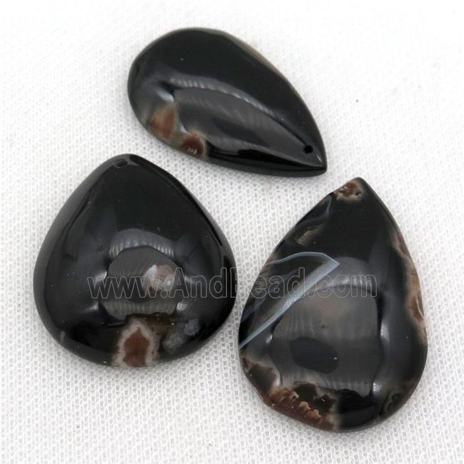 black Cherry Agate pendants, teardrop