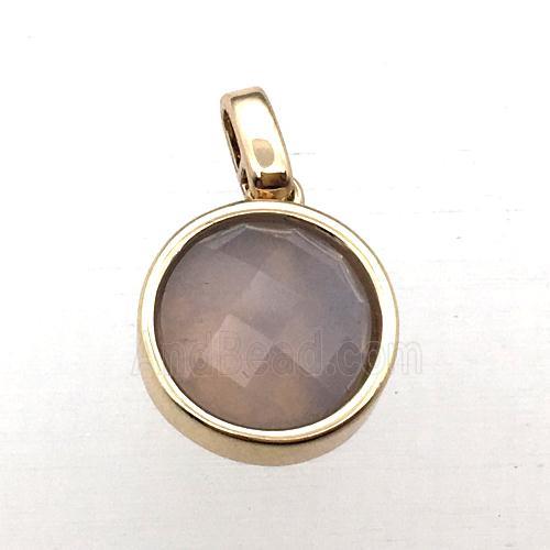 moonstone circle pendant