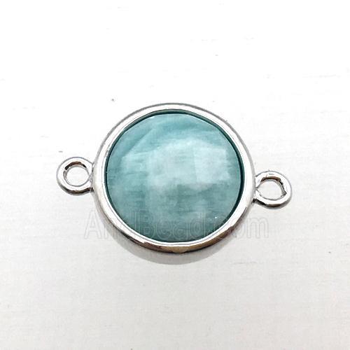 green Amazonite circle connector