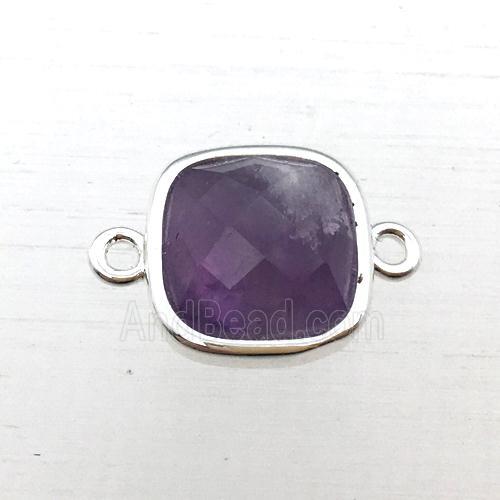 purple Amethyst square connector
