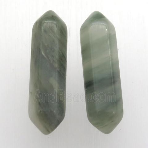 green Actinolite bullet without hole