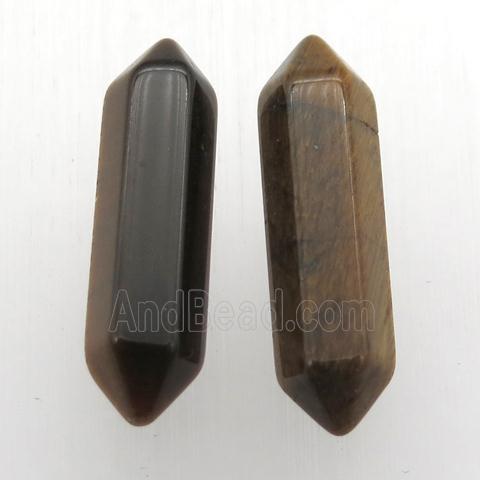 Tiger Eye Stone Bullet Undrilled Nohole