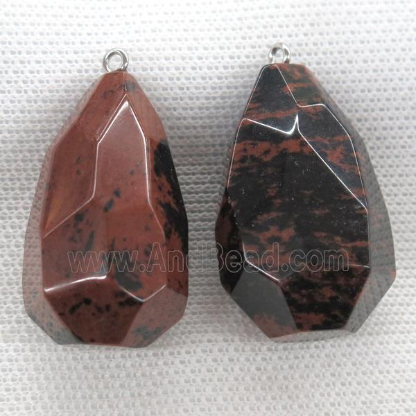 Autumn Jasper pendant, freeform