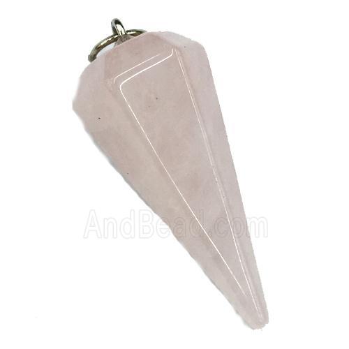 Rose Quartz pendulum pendant