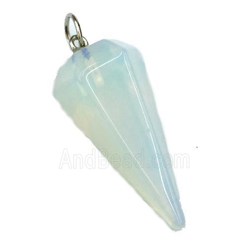 white Opalite pendulum pendant