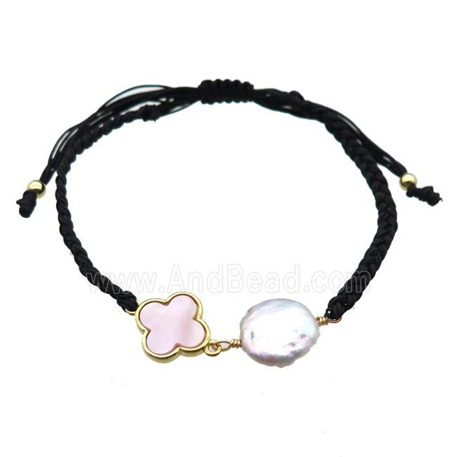 handmade bracelet with pearl bead