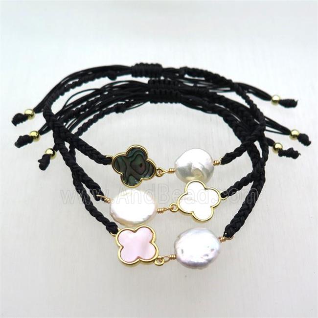 handmade bracelet with pearl bead