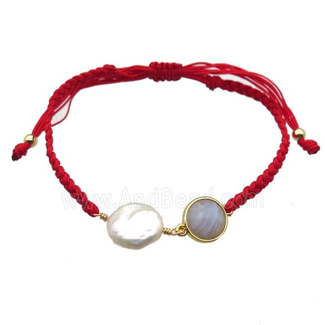 handmade bracelet with pearl