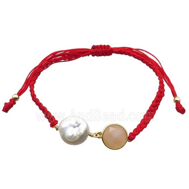 handmade bracelet with pearl