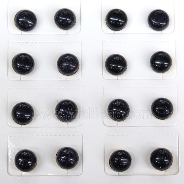 blue SandStone Stud Earring