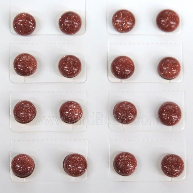 golden SandStone Stud Earring